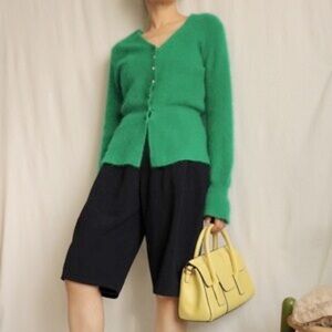 Cardigan vibrant green